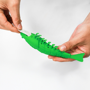 Cepillo de dientes de goma Natural para gato, hierba gatera, juguete de goma Natural con menta - Product Image 3