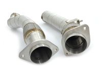 Tuyaux d'échappement en acier inoxydable à haut débit Hetu, compatibles avec F97 X3M/F98 X4M, avec système d'échappement à bouclier thermique