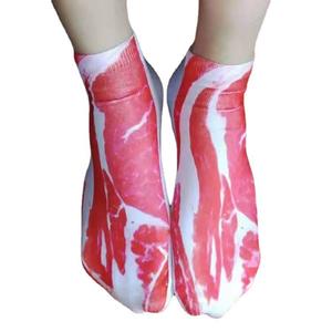 棉质过膝袜 3D 打印女式船袜 直筒动物系列卡通 - Product Image 3