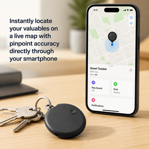 Traceur GPS intelligent certifié MFi et Google Find My avec <span class=keywords><strong>historique</strong></span> <span class=keywords><strong>de</strong></span> <span class=keywords><strong>navigation</strong></span>, alternative à l'AirTag pour clés et animaux <span class=keywords><strong>de</strong></span> compagnie - Product Image 4