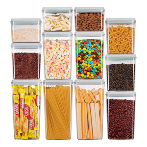 Kitchen Food Storage Container Clear Plastic Canister Set <b>Noodle</b> <b>Box</b> Multi Grain Storage Tank Transparent Sealed Cans Jar - Product Image 1