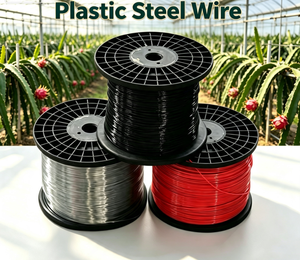 Fil de fer plastifié haute résistance pour serres horticoles, pour la pose de câbles de treillis pour fruits de la passion et raisins - Product Image 1