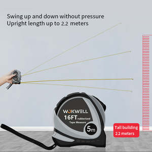 Ruban à mesurer domestique du fabricant ABS PVC enduit pouces métriques et mètres Variété de longueurs de 2m6ft à 10m33ft disponible - Product Image 4
