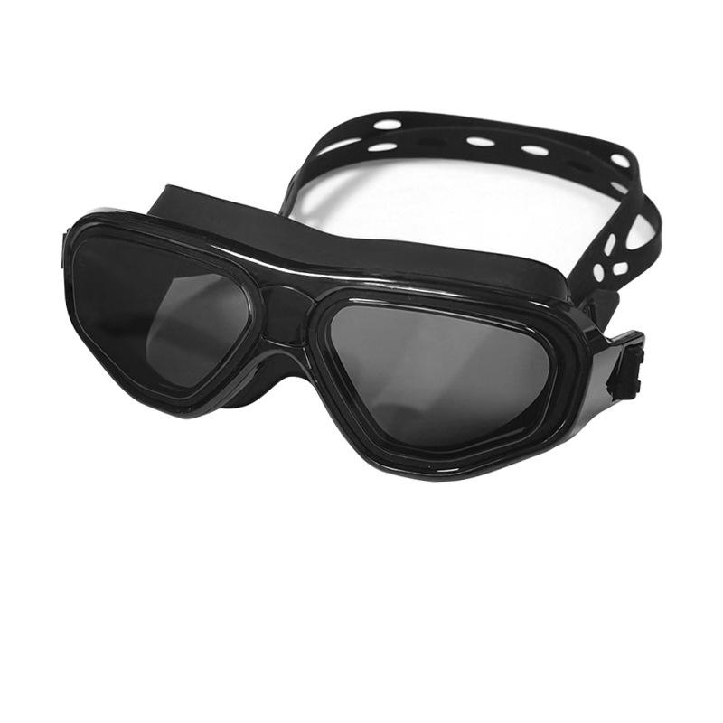 Black Frame Black Swimming Goggles