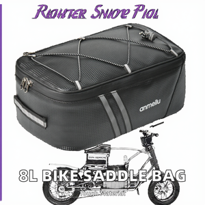 ANMEILU 8L multifuncional Correa desmontable ajuste Universal bolsa de sillín de bicicleta práctica PU impermeable portaequipajes <span class=keywords><strong>maleta</strong></span> - Product Image 2