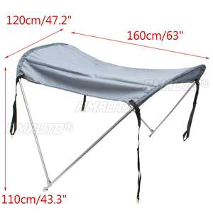 Abri solaire anti-UV pour bateau gonflable, annexe, radeau, auvent pliable en alliage d'aluminium, tente imperméable pare-soleil - Product Image 5