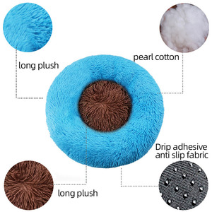<strong>Wholesale</strong> Luxury XL Size Faux Fur <strong>Dog</strong> <strong>Bed</strong> High Quality with Removable Feature Soft Round Plush <strong>Pet</strong> Cushion for Cats - Product Image 3