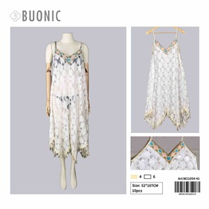 HDJ Women's <b>Summer</b> Beach Cover-up <b>Dress</b> Casual Swimwear <b>Tunic</b> Bathing Suit Sarong W21054-41 - Product Image 3