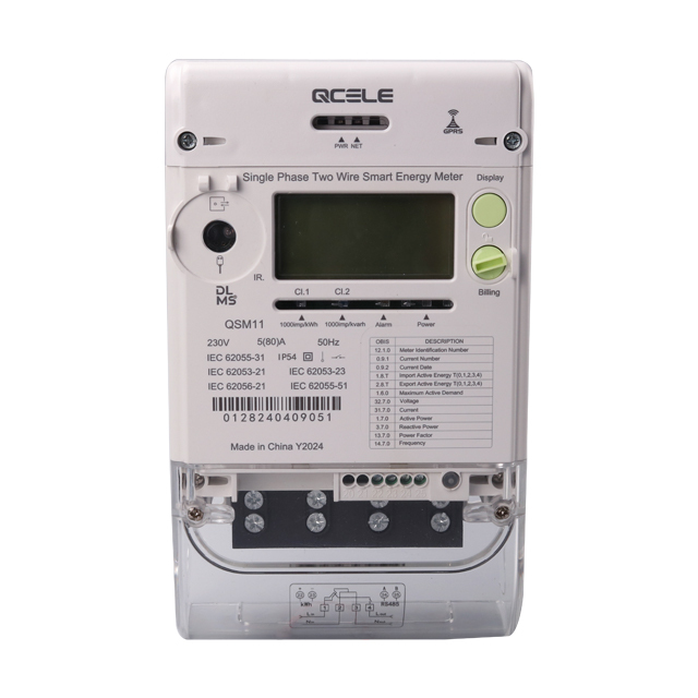 Futurise QSM11 Other Phase Smart Energy Meter with GPRS LED Screen Waterproof & Eco-Friendly 230V