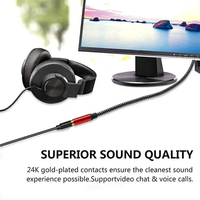 Mehrere Längen 0,5M-30M 3,5MM Koaxial-Verlängerungskabel mit Vergoldeten PVC-Steckern, Rotes Stereo-Audio-Aux-Kabel für Mobiltelefone und Kopfhörer
