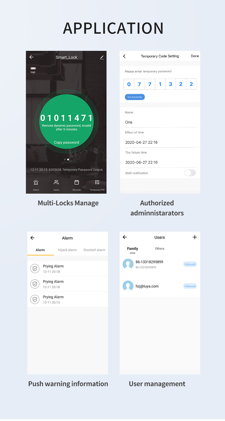 ttlock smart lock cerradura electronica biometric intelligent digital smart door lock for front door