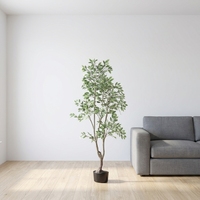 Arbre banian artificiel en forme de K, blanc, directement de l'usine, plante simulée pour la décoration intérieure et extérieure