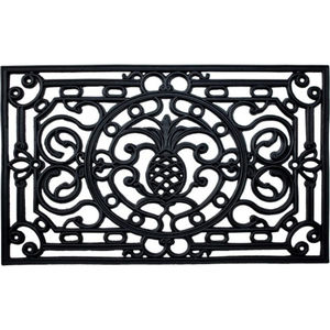 Tapis rectangulaire en caoutchouc ananas, fabriqué à la machine, antidérapant, lavable, durable, écologique, pour l'extérieur, la maison, le bureau - Product Image 2