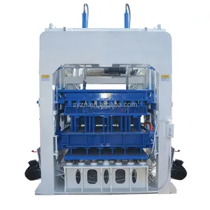 pallet size 1100*950mm block machine QT10-15 hydraulic pressure automatic block making machine,engineer supports