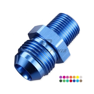 Đen Anodized thẳng nam <span class=keywords><strong>Adapter</strong></span> 8an-8 Dash 8 Nam để <span class=keywords><strong>1</strong></span>/<span class=keywords><strong>4</strong></span> "<span class=keywords><strong>NPT</strong></span> chủ đề ống phù hợp - Product Image 2