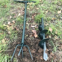 Outil de jardinage 2 en 1 Vertak, outil manuel pour la culture profonde du sol et des graines, perceuse à trous manuelle, tarière pour l'herbe