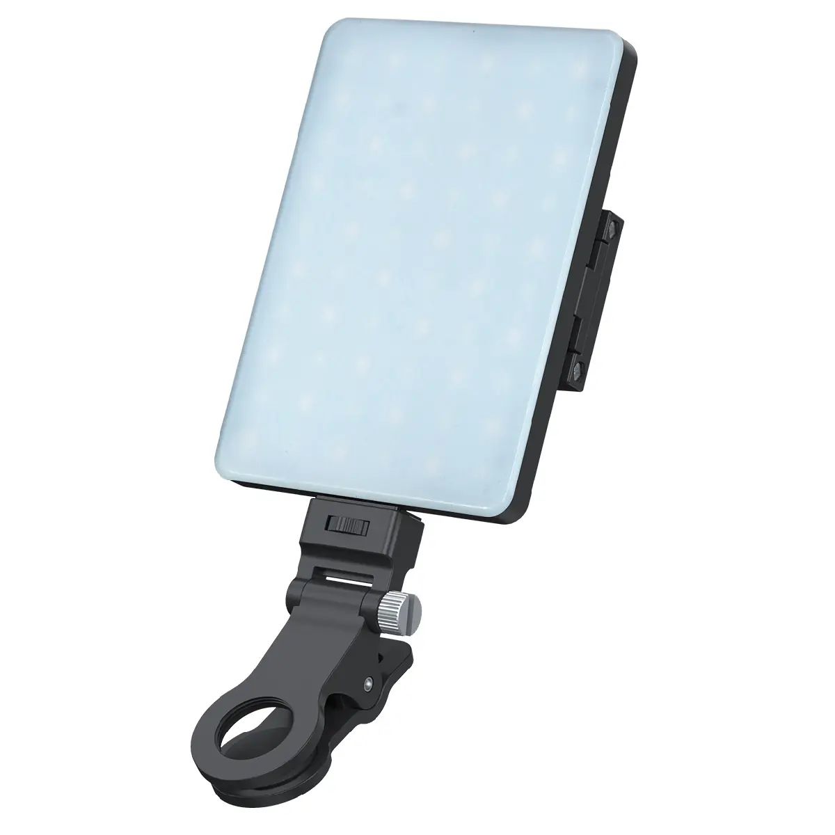 High Quality OEM Cell Phone Fill Light Bi-color dimmable Customize 2000mAh 5W LED Photography panel video light With Clip