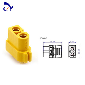 Amass XT60PM Series Yellow Aviation Connector Connecteur mâle femelle à courant élevé pour fil d'alimentation d'avion Série <span class=keywords><strong>XT60</strong></span> - Product Image 5