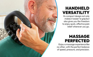 Mini masseur à rouleaux sans fil à piles, masseur percussif, appareil <span class=keywords><strong>de</strong></span> thérapie pour le corps entier, relaxation des tissus profonds, récupération musculaire - Product Image 6