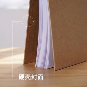 Customizable Sketchbook Coil Thickened Blank Notebook White Paper Inner Page Student Hard Leather <b>Notepad</b> Simple <b>A4</b> Postgraduate - Product Image 2