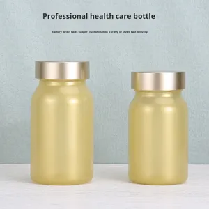 100ML Frosted Glass <b>Bottle</b> Screw Cap Health Products for Fish Oil Powders Candy Dispensing Empty Health Supplements Container - Product Image 3