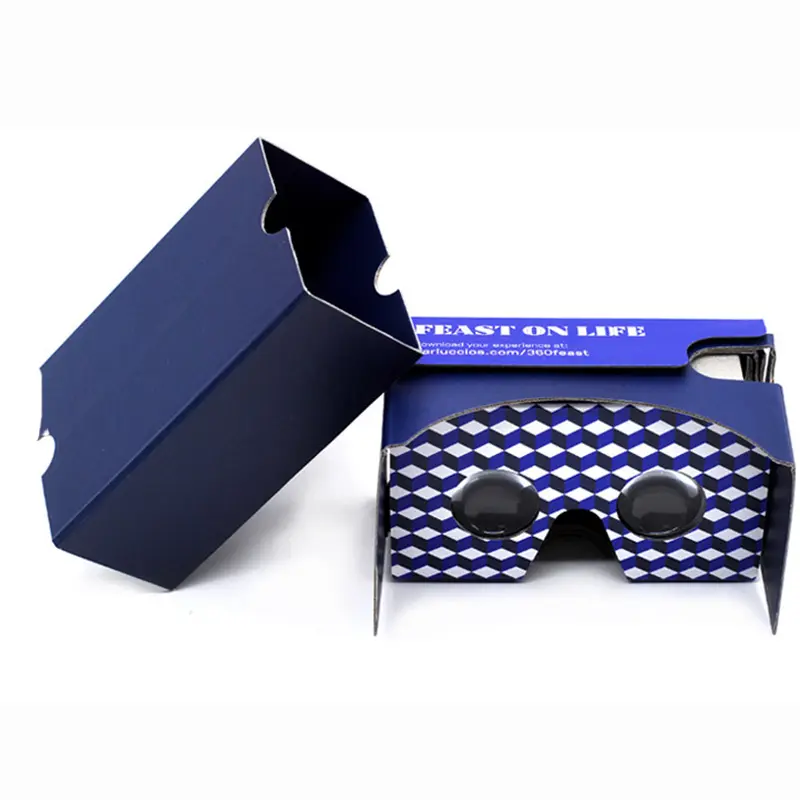Pacote plana de jogos de filmes fone de ouvido 3d caixa de óculos de realidade virtual vr