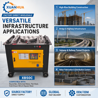 Cintreuse de barres d'acier XUANHUA avec moteur 4kW, cintreuse à haute efficacité pour la construction de haute précision