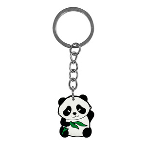 Ensemble de porte-clés en PVC Panda mignon Porte-clés assortis de dessins animés Panda Porte-clés sur le thème des animaux pour les enfants amoureux du panda - Product Image 2
