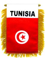 Nouveau drapeau de la Tunisie et drapeau tunisien en polyester double face et cousu, bannière de 3x5 pieds