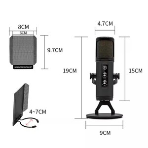 USB-c RGB con cable <span class=keywords><strong>Stream</strong></span> grabación Estudio de escritorio Podcast ordenador condensador micrófono Kit completo equipo de estudio de grabación - Product Image 5