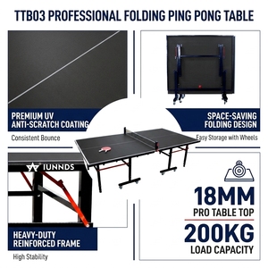 IUNNDS usine pas cher intérieur pliable support <span class=keywords><strong>de</strong></span> tennis <span class=keywords><strong>de</strong></span> <span class=keywords><strong>table</strong></span> <span class=keywords><strong>table</strong></span> <span class=keywords><strong>de</strong></span> <span class=keywords><strong>ping</strong></span>-<span class=keywords><strong>pong</strong></span> ensemble avec roues - Product Image 2