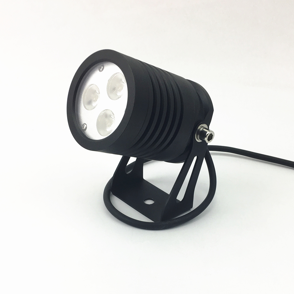 Outdoor DC IP65 Waterproof Anodised Aluminum RGBW LED Landscape Light with Spike or Base Dimmable 9W 15W