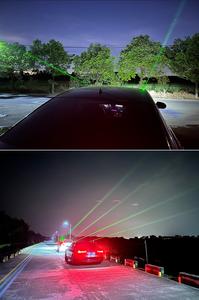 Lumière <span class=keywords><strong>laser</strong></span> clignotante verte décorative rechargeable pour voiture Lumière pilote à distance de toit automobile Pluie Brouillard Météo Anti-fatigue - Product Image 2