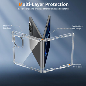 Funda Laudtec para Samsung Galaxy Z Fold 8, Transparente, de TPU y PC, Resistente a Impactos, para Teléfono Plegable - Product Image 3