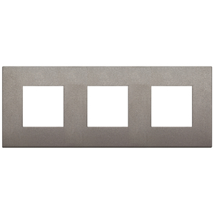 <b>Plate</b> 6M (2+2+2) Int71 Matt Titanium 24x9.7x1.7 Wall <b>Switch</b> Cover - Product Image 1