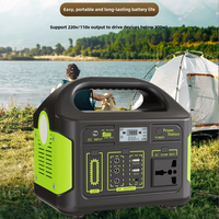 Centrale électrique Portable 300W pour alimentation en stockage d'énergie extérieur panneau solaire batterie externe lampe de poche compresseur d'air voiture