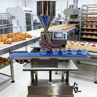 Mesin Pengisi Otomatis Terprogram ZD200E-A, Mesin Pengisi Kuantitatif Otomatis yang Dapat Disesuaikan untuk Kebutuhan Pengisian Selai, Donat, dan Cokelat