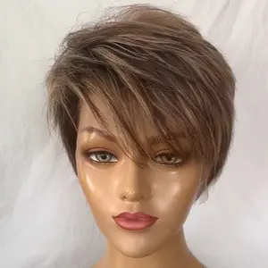 Alia Hot Selling pixie 13*4 laço frontal Alta Qualidade 100% perucas de cabelo humano brasileiro Preço Barato perucas de cabelo humano fornecedores