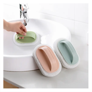 Cepillo de limpieza para el hogar al por mayor, cepillo para bañera, cepillo para azulejos de baño, cepillo para fregadero y suelo, esponja - Product Image 3