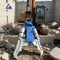 Directement de l'usine Concasseur de béton et Pulvérisateur pour Excavatrice, Certifié CE, à haut rendement, robuste et durable, à mâchoires pour le brisage de dalles