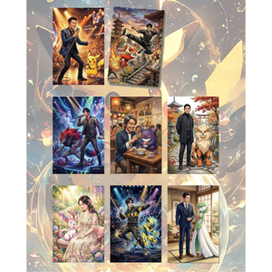 Nouvelle collection <span class=keywords><strong>de</strong></span> tableaux d'art classiques Pokémon <span class=keywords><strong>de</strong></span> YQ Fuka <span class=keywords><strong>Film</strong></span> Studio, série <span class=keywords><strong>de</strong></span> reportages <span class=keywords><strong>de</strong></span> célébrités, jeu <span class=keywords><strong>de</strong></span> table, impression couleur intégrale, boîte mystère - Product Image 6