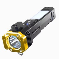 Marteau de sécurité multifonctionnel, lampe de travail pour réparation automobile, éclairage d'urgence permanent, brise-vitre de secours, lampe d'extérieur lumineuse N35 Néodyme