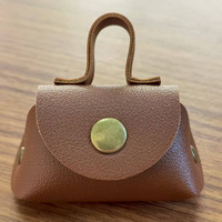 Nouvelle Pochette à Monnaie Mignonne en PU, Porte-clés Coréen en Tyvek, Mini Portefeuille Ouvert, Pendentif Collier, Sac de Rangement Tendance pour Écouteurs avec Chaîne de Lanière
