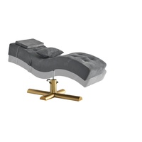Cama de lujo para extensión de pestañas faciales, muebles de salón de belleza, cama de belleza curva, mesa de masaje cosmético, cama de