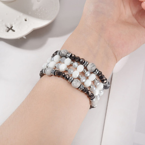 Pulsera con cuentas Compatible con iWatch Series <span class=keywords><strong>SE</strong></span> 6 5 4 3 2 1 38mm 40mm 42mm 44mm Característica transpirable - Product Image 4