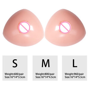 Prothèses mammaires triangulaires en silicone de qualité médicale, adhésives et non-adhésives, formes de poitrine réalistes, prothèses mammaires pour travestis - Product Image 5