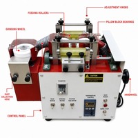 Équipement de fabrication de ceintures en cuir à haute efficacité et respectueux de l'environnement KH-4026 - Engrenage de roulement de moteur à double face pour le meulage