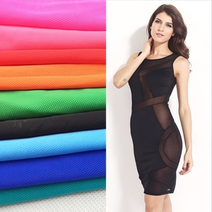Thân Thiện Với Môi Thoáng Khí Spandex Đàn Hồi Vải Tuyn Vải Màu Da Khỏa Thân 4-Cách Căng Điện Lưới Lưới Cho Thể Thao Lưới Vải - Product Image 4