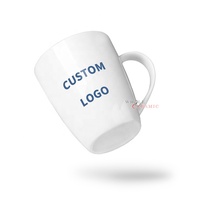 Tasse à café en céramique promotion de bonne qualité, logo personnalisé imprimé, nouveau, os, porcelaine, petite quantité minimale de commande
