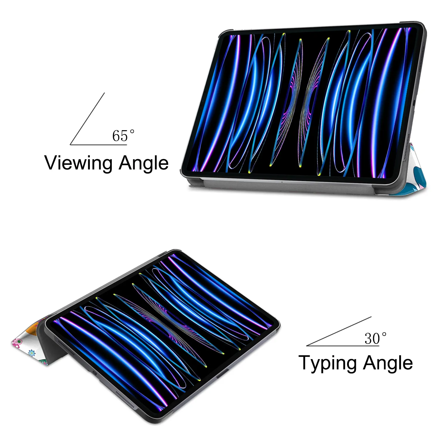 Новый анти-падение планшет защитный чехол Смарт кожаный чехол для iPad Pro 11 2024 11 дюймов Магнитный чехол